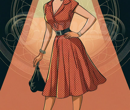 Affiche femme fatale vintage