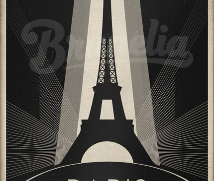 affiche retro noir et blanc