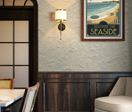 affiche vintage bord de mer