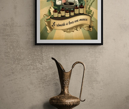 affiche pharmacie vintage