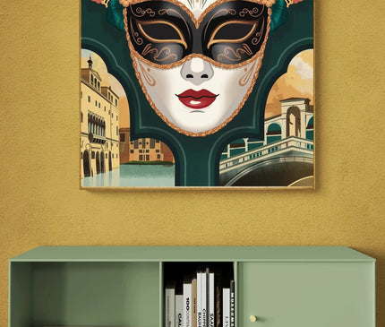 Affiche carnaval vintage Venise