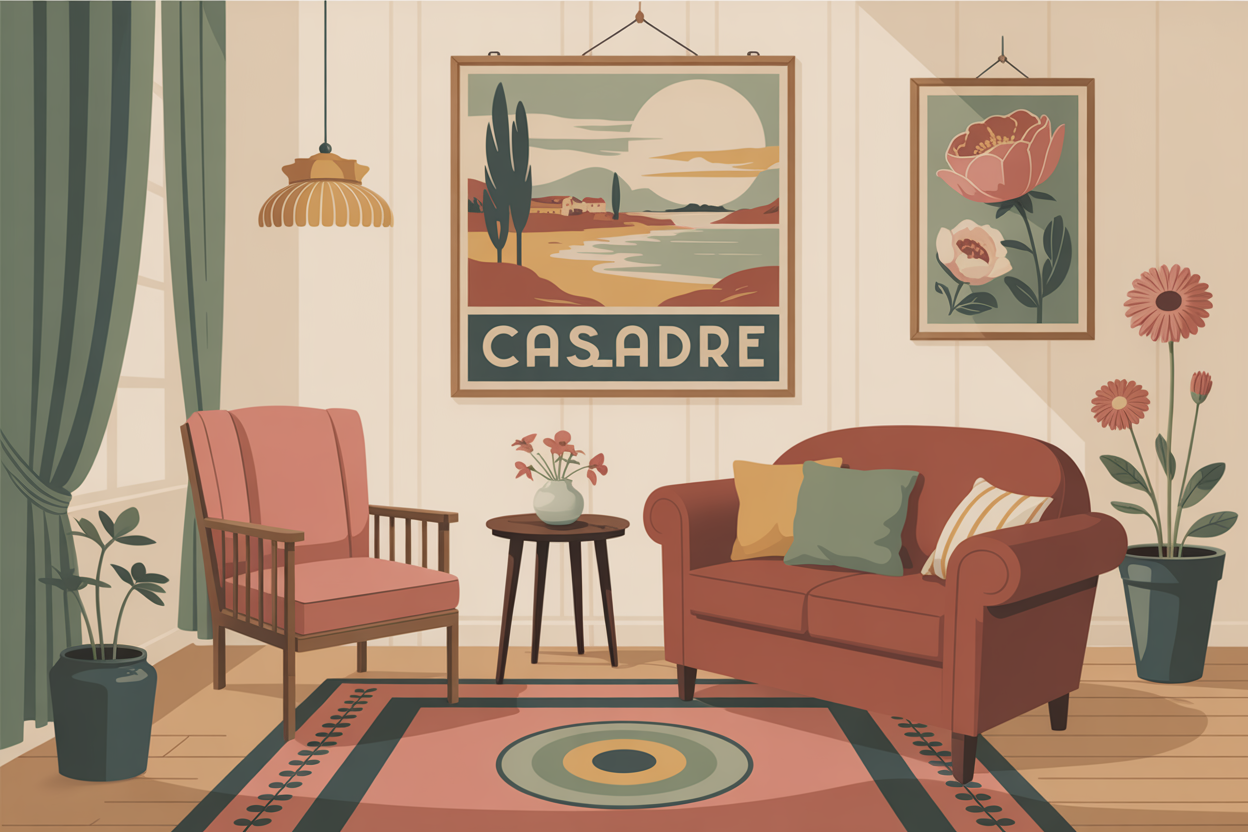 Affiche scandinave palette pastel Brunelia
