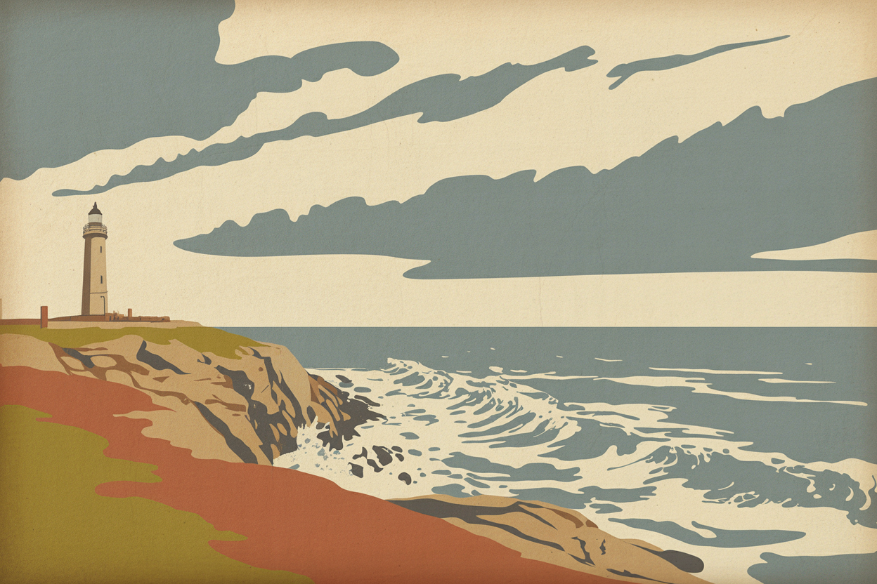 Affiches Bretagne phare côte sauvage Brunelia