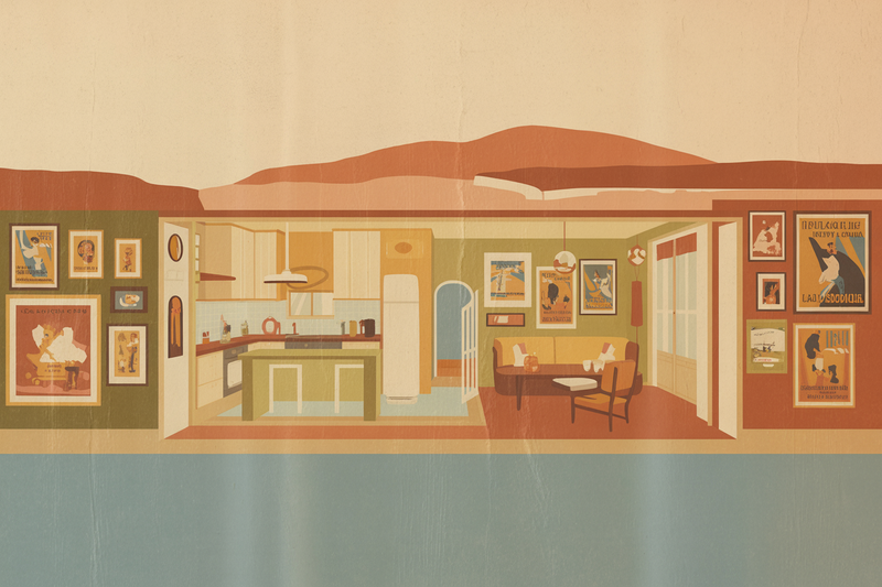 Idées déco affiches vintage par pièce Brunelia