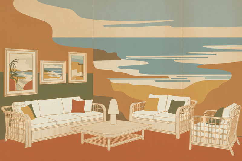 Décoration bord de mer affiches vintage Brunelia