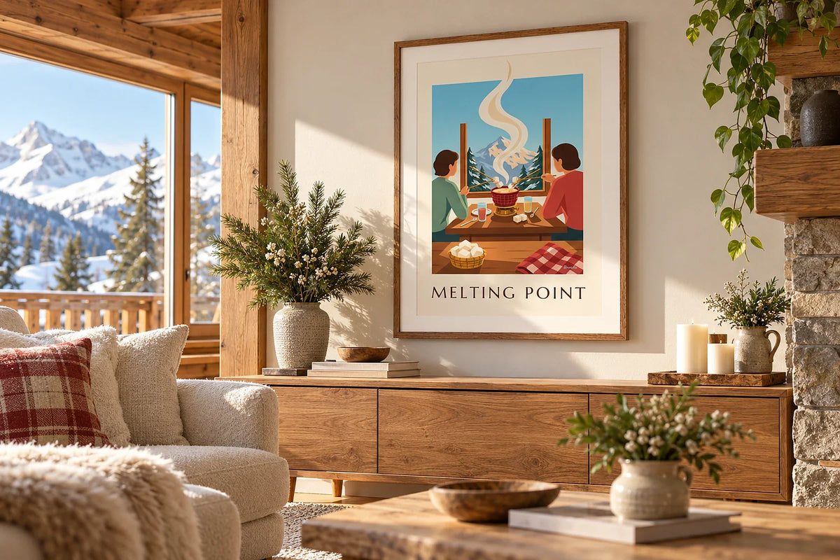 Décorer avec des affiches de montagne et de chalet