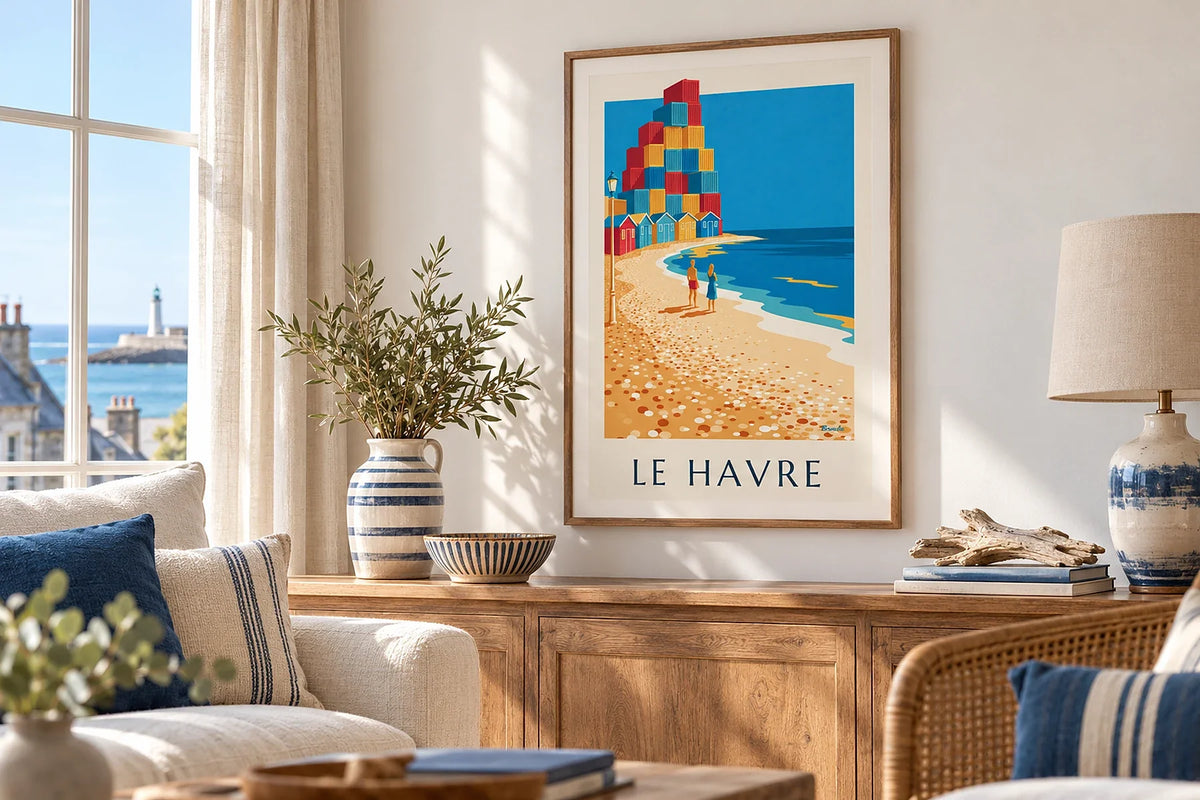 Affiches Normandie vintage : Deauville, Honfleur et Rouen
