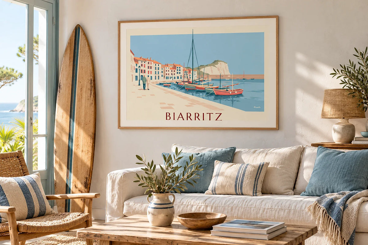 Affiches surf vintage : de Biarritz à Hawaii