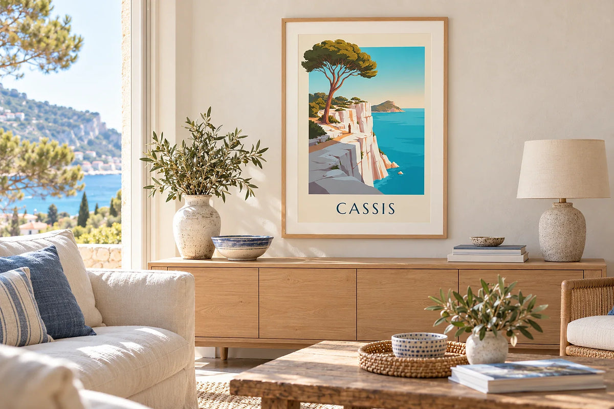 Cassis, son port et ses calanques en affiches