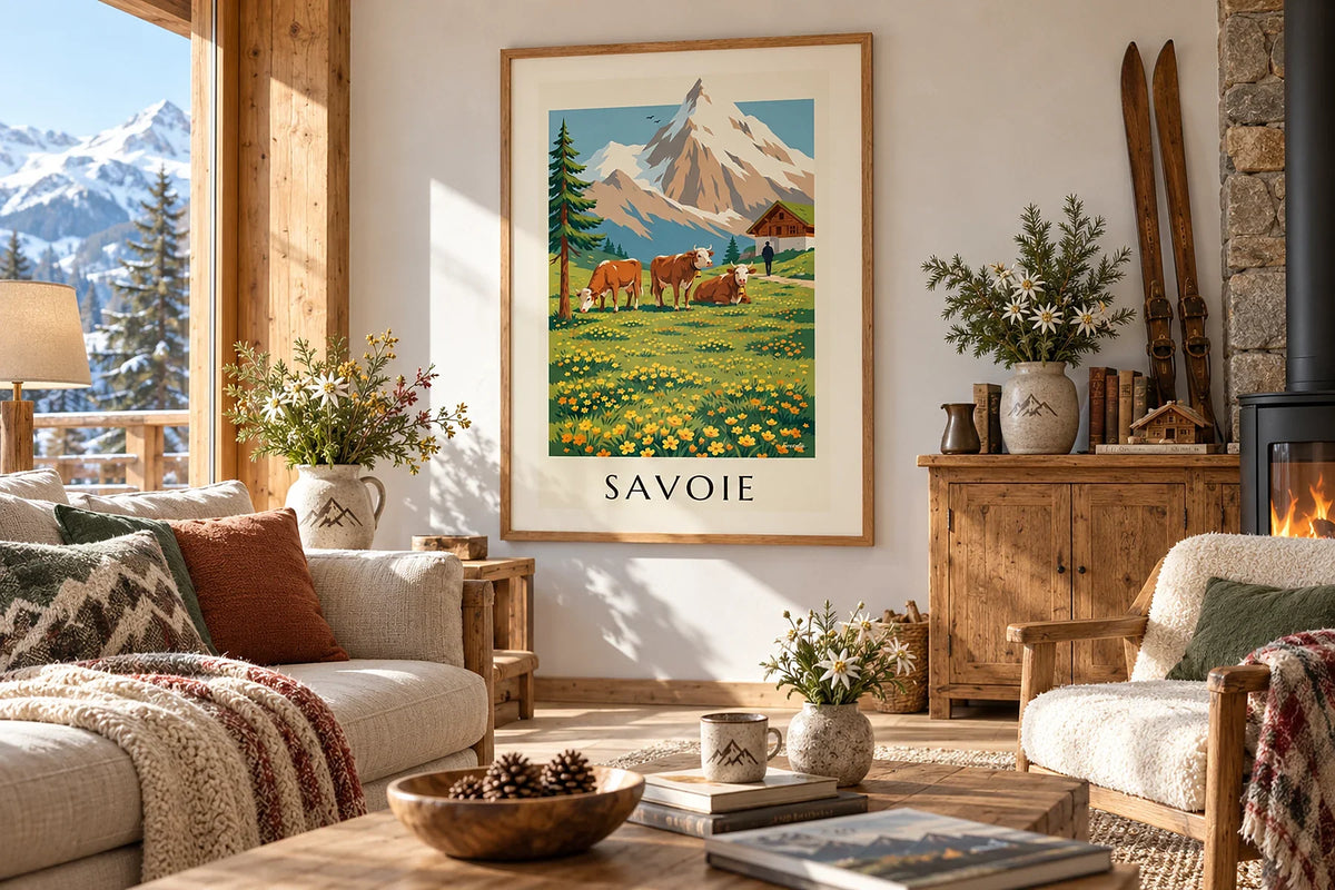 Affiches montagne vintage, sublimer les Alpes et les Pyrénées sur ses murs
