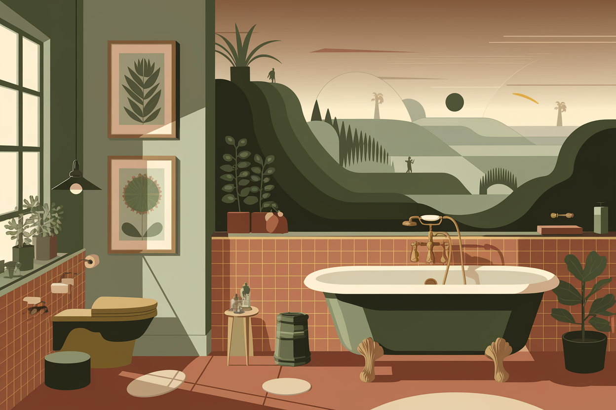 Affiche vintage Décorer sa salle de bain avec des affiches vintage Brunelia