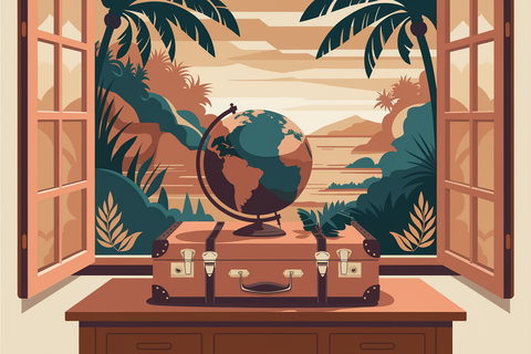 Affiches voyage vintage, transformer ses murs en agence de voyage rétro