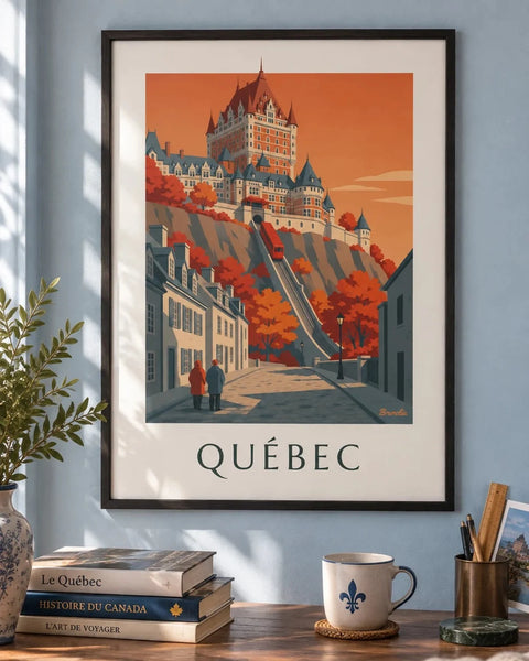 Affiches Canada : affiche de la collection encadrée dans un intérieur