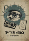Affiche ophthalmologie cabinet optométrie vintage