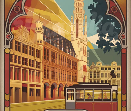 affiche bruxelles vintage