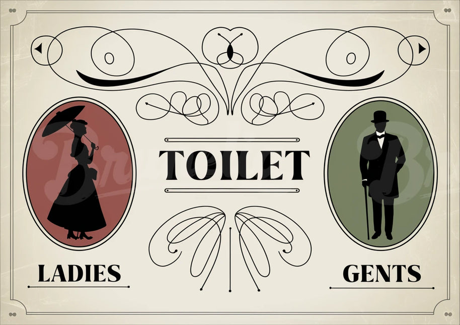 affiche vintage pour salle de bain