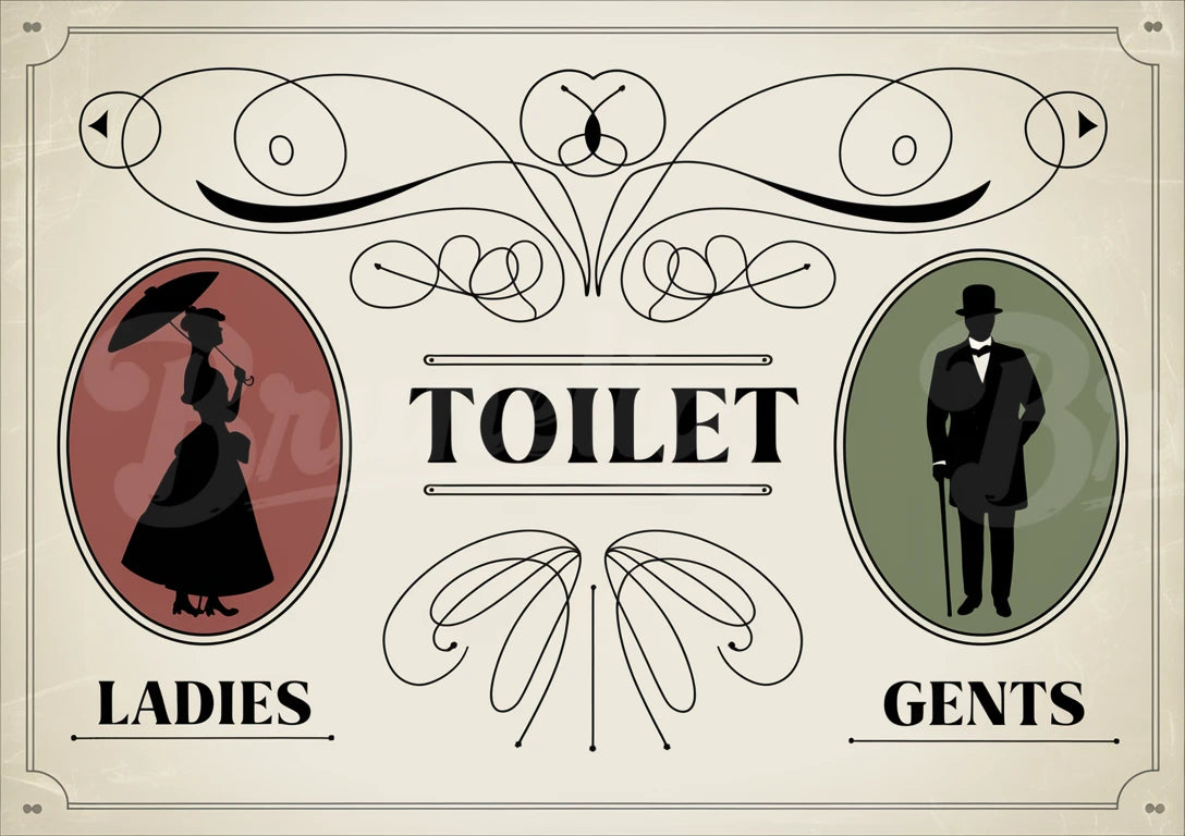 affiche vintage pour salle de bain