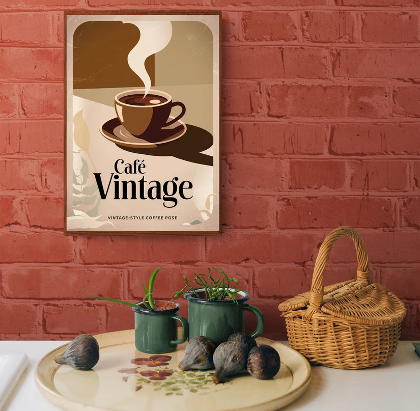 affiche cafe vintage