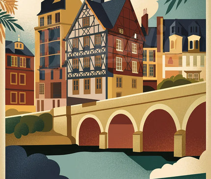 affiche vintage bayonne