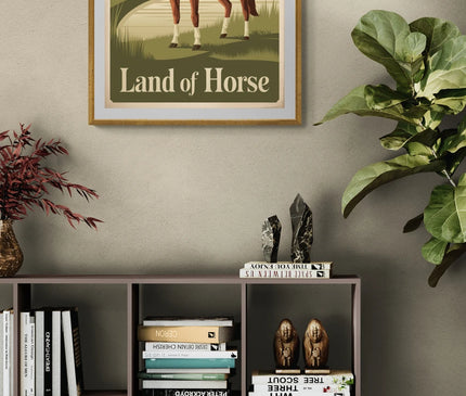 affiche vintage cheval
