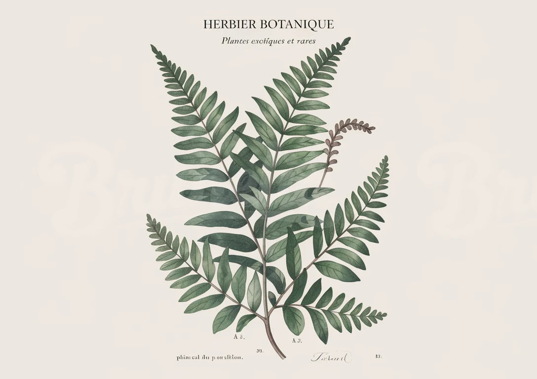 affiche vintage botanique