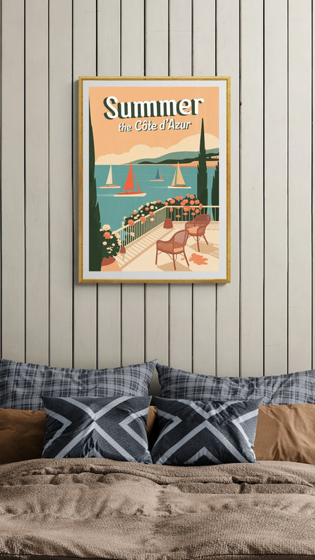 affiche de voyage vintage