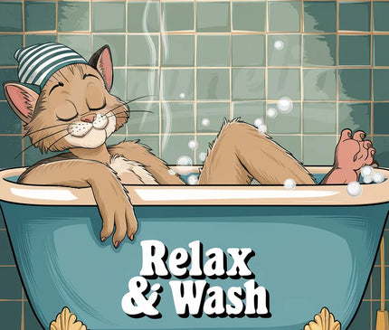 affiche vintage pour salle de bain copie