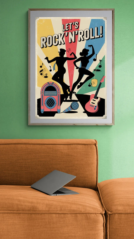 Affiche vintage danse rock’n’roll