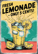 Affiche Limonade fraîche rétro années 1950 Publicitaire