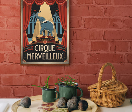 affiche cirque vintage