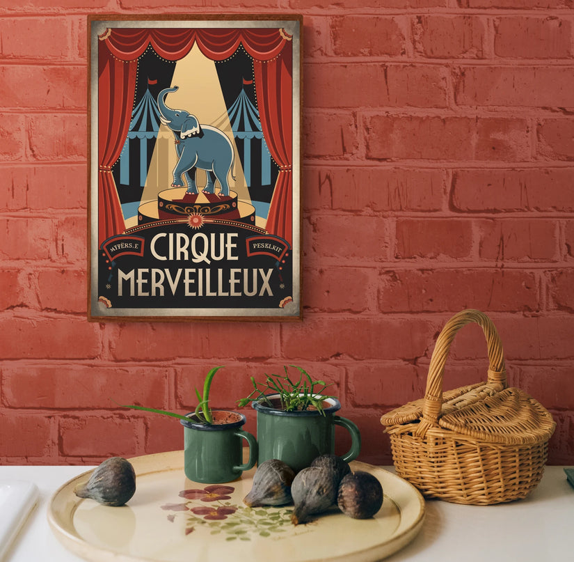 affiche cirque vintage