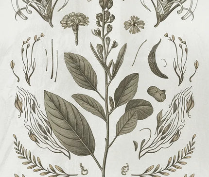 affiche herbier vintage