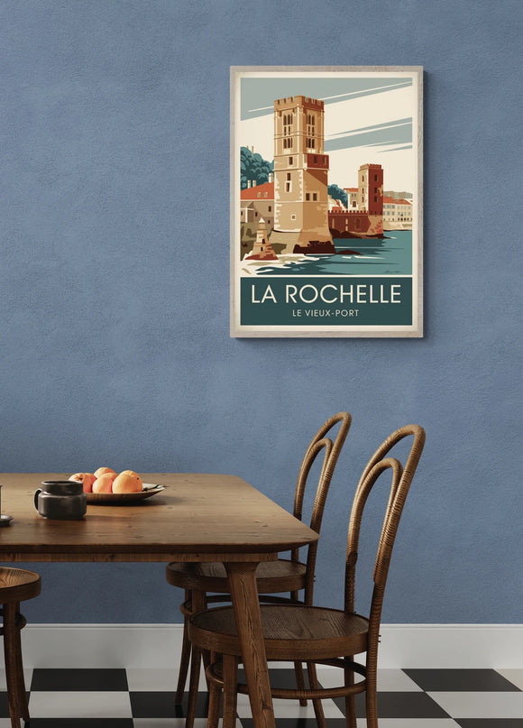 affiche la rochelle vintage
