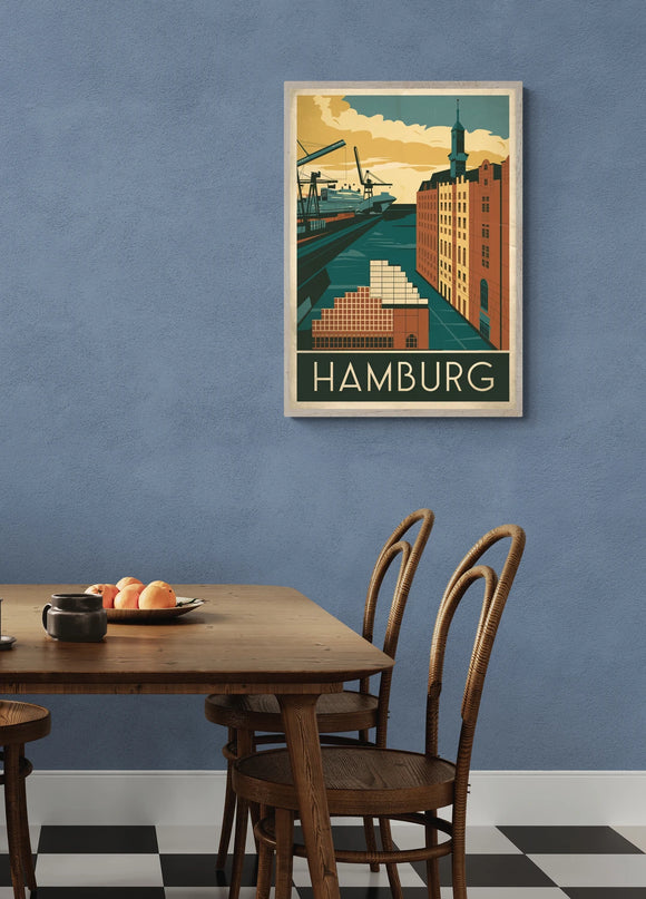 Affiche vintage Hambourg