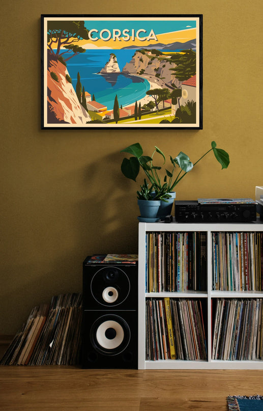 affiche paysage corse