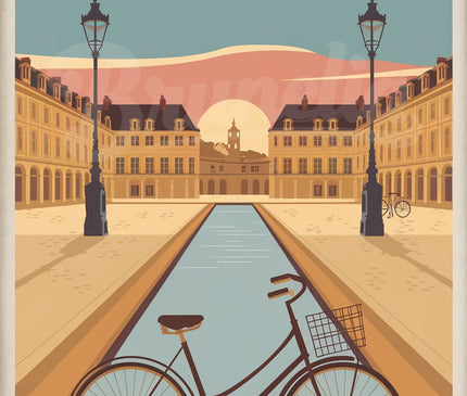 Affiche place de la Bourse rétro