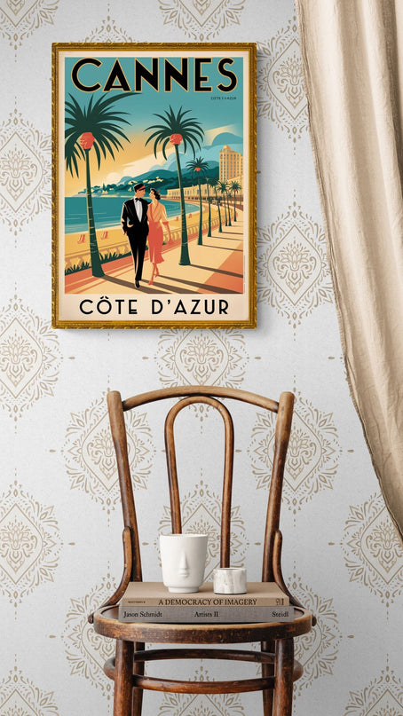 affiche vintage cannes