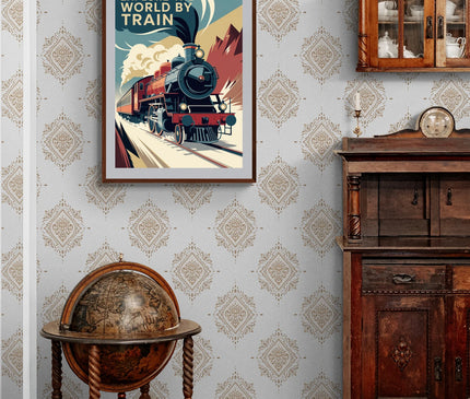 affiche vintage train