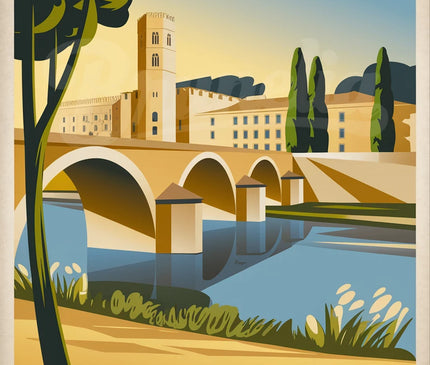 Affiche vintage Avignon 1