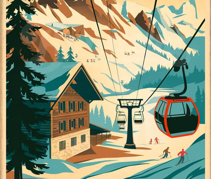 Pack Montagne — 3 affiches A3 · Sélection 3 — pack d'affiches vintage Brunelia