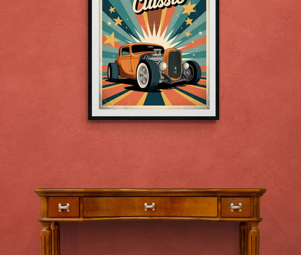 Affiche vintage rock des années 50