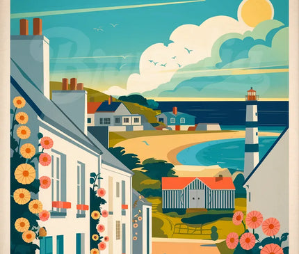 affiche vintage noirmoutier