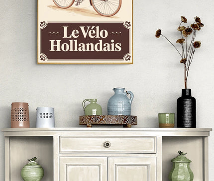 Affiche vintage vélo hollandais