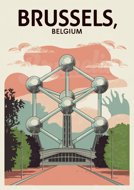affiche vintage bruxelles
