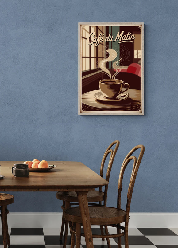 affiche vintage café