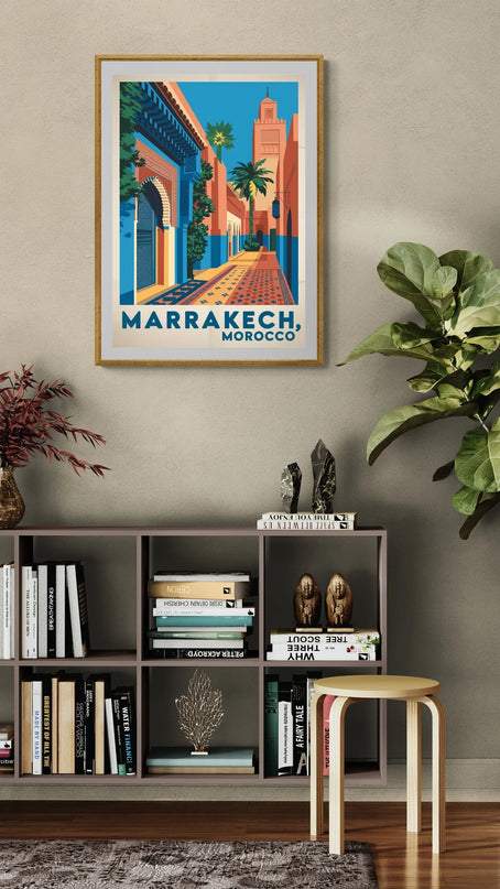 affiche vintage marrakech 2