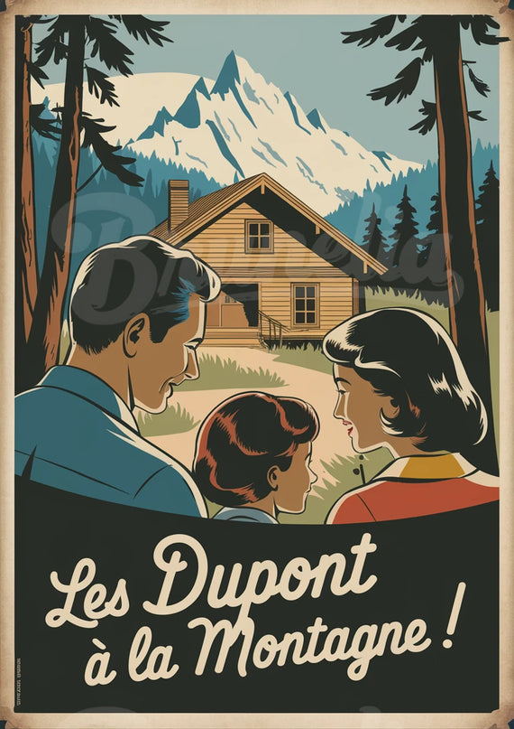 affiche vintage personnalisée