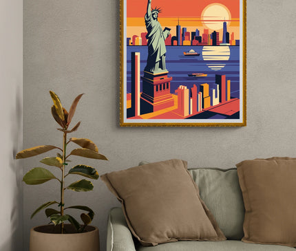 affiche vintage new york