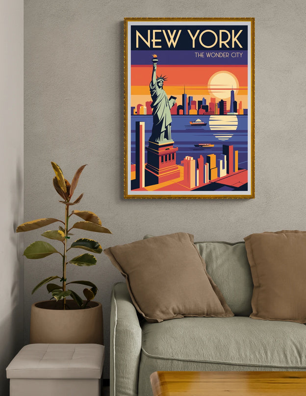affiche vintage new york