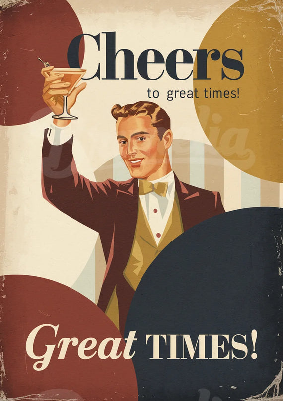 affiche de bar vintage